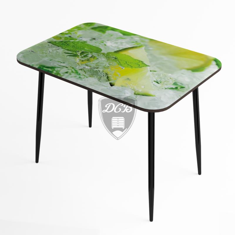 Стол обеденный стекло фотопечать Лайм