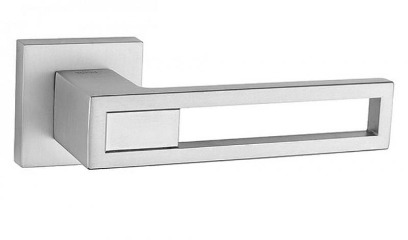 Дверная ручка BURACO 2737Q ХРОМ МАТОВЫЙ