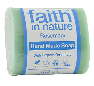 Антибактериальное мыло ручной работы Faith in nature 100г с экстрактом листьев Розмарина