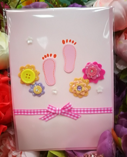 EG117-CR013-8AM Открытка ручной работы Ножки 12см*17см