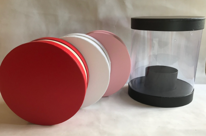 Коробка Цилиндр "Прозрачность" 22*22*26