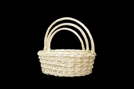 Корзины ивовые №7343 (набор овальный из 3шт)