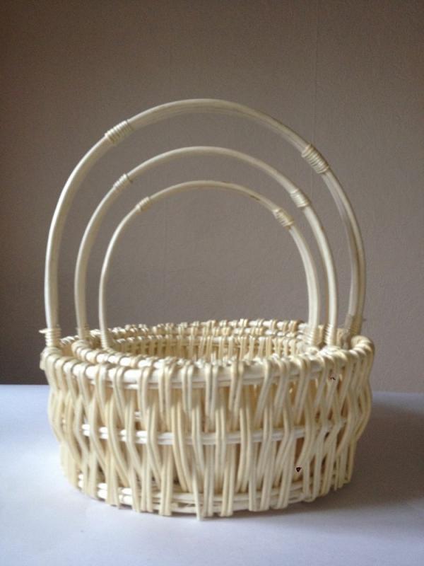 Корзины ивовые №11176 (набор круглый из 3шт)