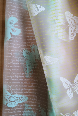 "Бабочки на письме" на матовой пленке (60см/200гр)