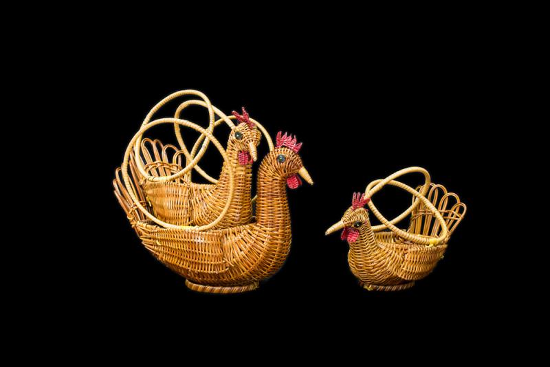 Наборы соломенные "Куры" (3шт/уп)