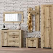 Модульная Прихожая Квадро Дуб Делано светлый