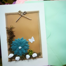 EG119-CR011-3AM Открытка ручной работы "Панно" 12см*17см