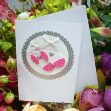 EG117-GC072AM Открытка ручной работы Носочки 12см*17см