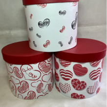 Коробка(D35) Цилиндр Сердца 3в1 18*18*17