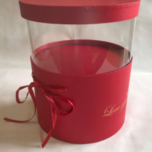 Коробка(T15) Круглая 3в1 "Панорама" с выдвижным окном 25*25*18