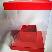 Коробка Квадрат "Прозрачность" 20х20х28