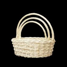 Корзины ивовые №7343 (набор овальный из 3шт)