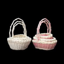 Набор ротанговый овальный маленький с тонкой ручкой (3шт/уп) DD2315/3