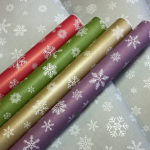 Крафт белый Снежинки (70см/400гр)