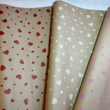 Крафт бурый Сердечки (70см/400гр)