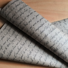 Крафт бурый Рукопись 2-х сторонняя (70см/400гр)