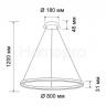 Подвесной светильник RING 50 B